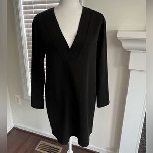 Amanda Uprichard black v neck mini dress size P